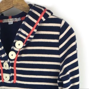 Boden Blue and White Striped Swim Coverup